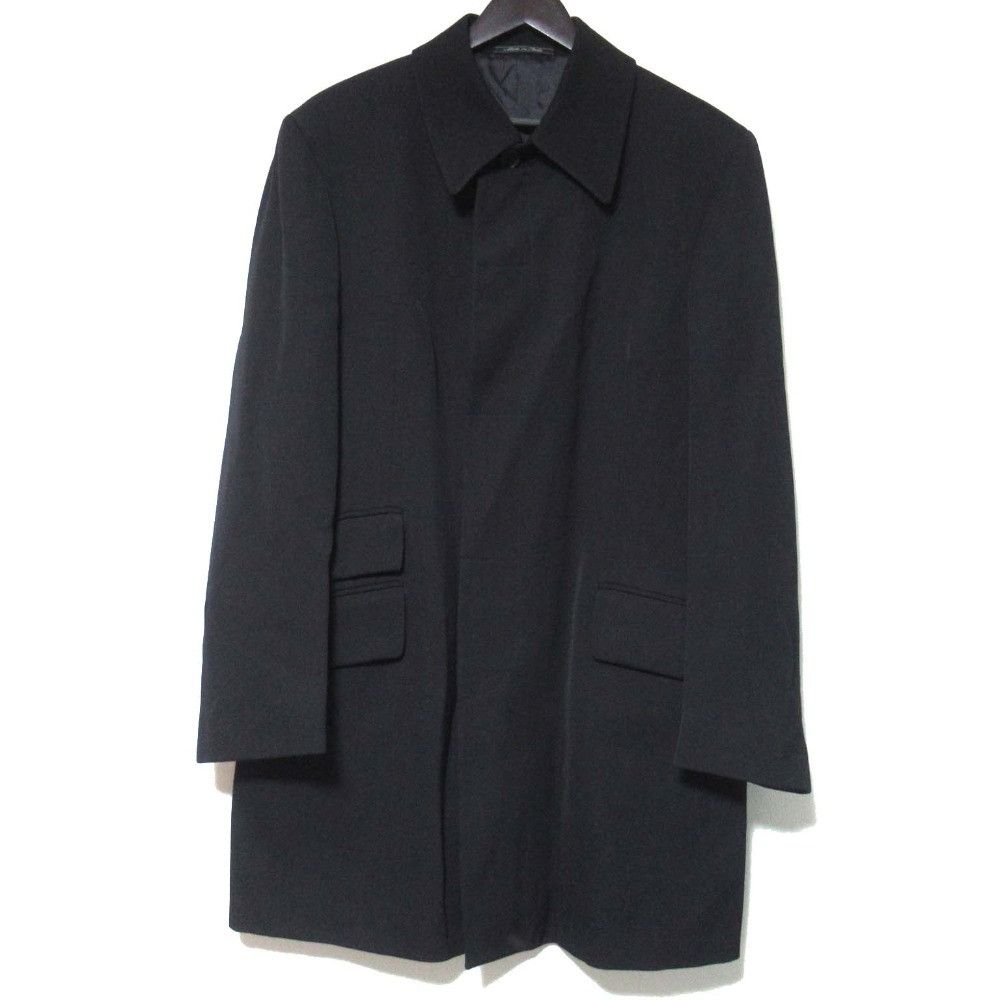 Gucci Gucci Gucci Single-Breasted Wool Coat Leather Outerwear DUTY FREE for USA Size ONE SIZE - 1 Thumbnail