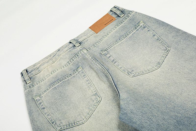 Vintage American retro whiskering ink wash jeans for men Size US 32 / EU 48 - 4 Thumbnail