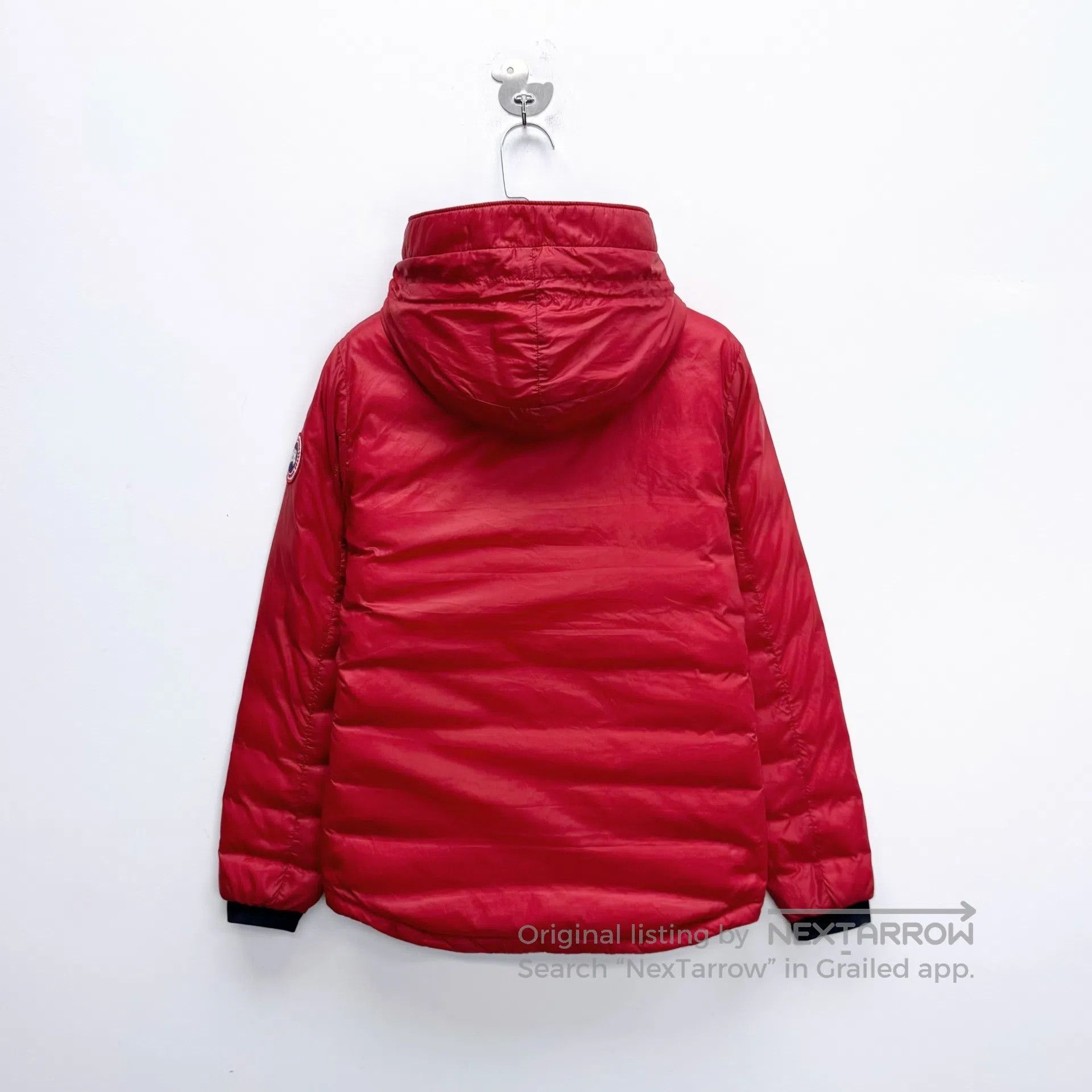 Canada Goose Canada Goose Red Ribbed Stripe Sleeve Logo Hooded Lightwei Size US S / EU 44-46 / 1 - 2 Thumbnail