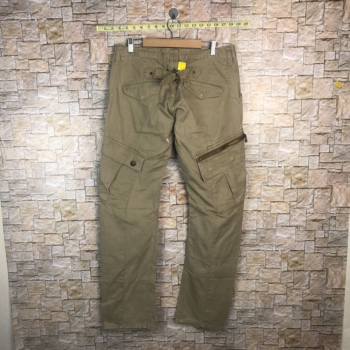 Japanese Brand Dominate japan utility Brown Cargo Multipocket Pants #A365 Size US 31 - 16 Thumbnail