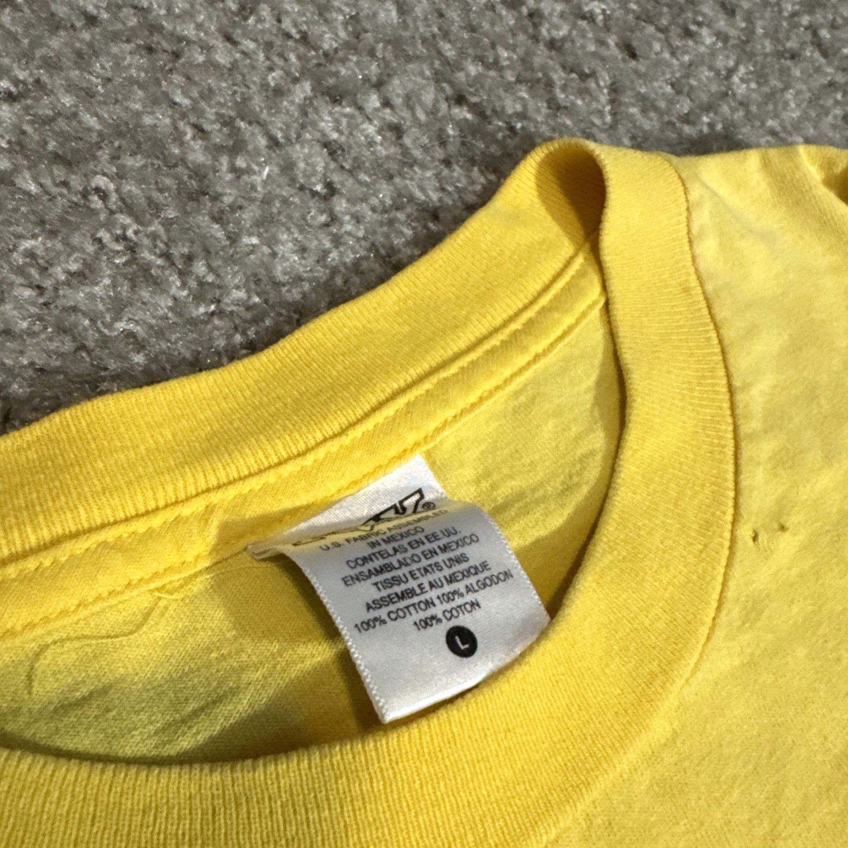Fox Racing VINTAGE Fox Racing T-Shirt Long Sleeve Mens Large Yellow Grunge Skater Goth Y2K Cyber Weekender Size US L / EU 52-54 / 3 - 7 Thumbnail