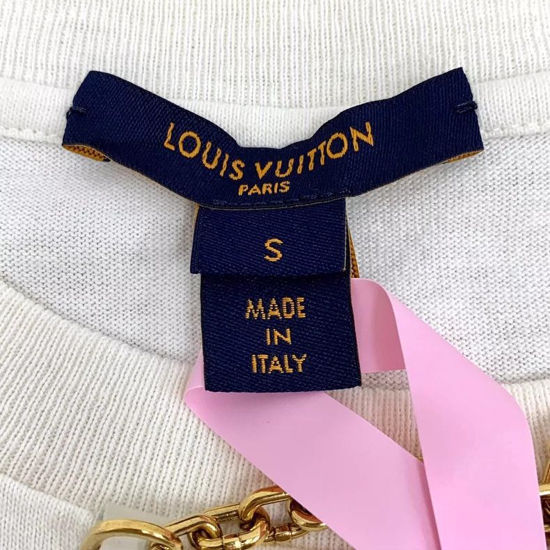 Louis Vuitton Louis Vuitton Cream Striped Cotton T -2505 Size S / US 4 / IT 40 - 5 Thumbnail