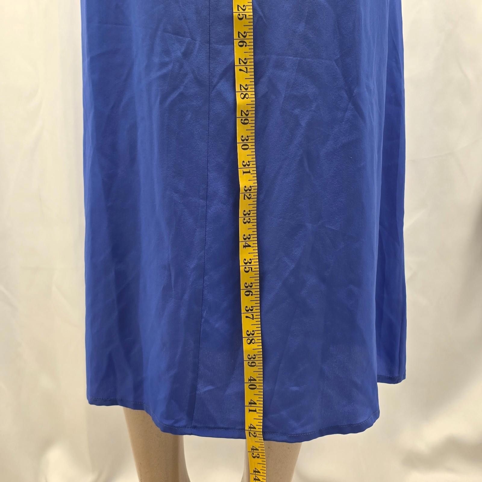 Other NWT Lilly Pulitzer Silk Maxi Dress Blue Gold Size 00 Formal Size XXS / US 00 / IT 34 - 9 Thumbnail