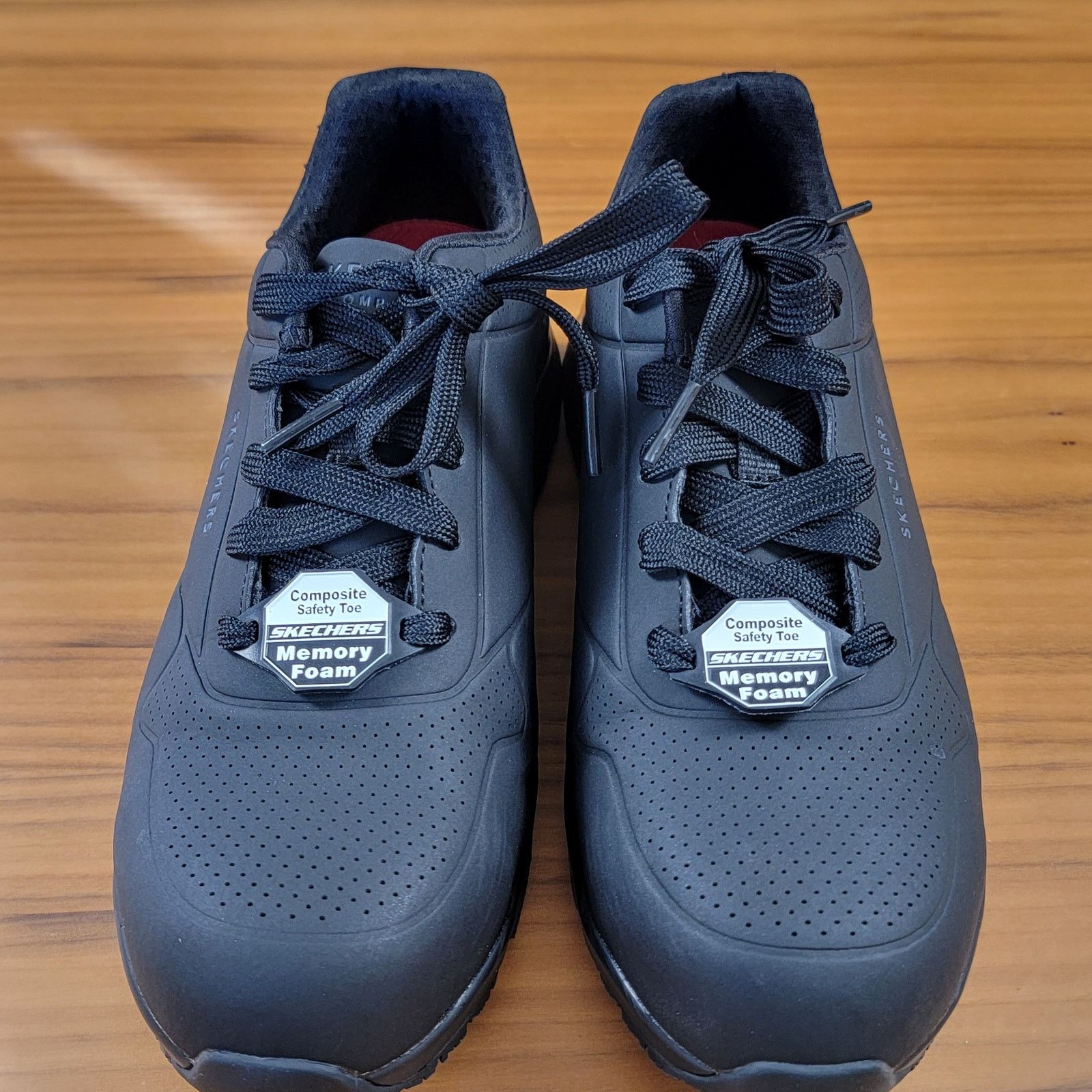 SKECHERS Skechers Uno Deloney CT Slip Resistant Black SN 108101W Wm 7 Size US 7 / IT 37 - 4 Thumbnail