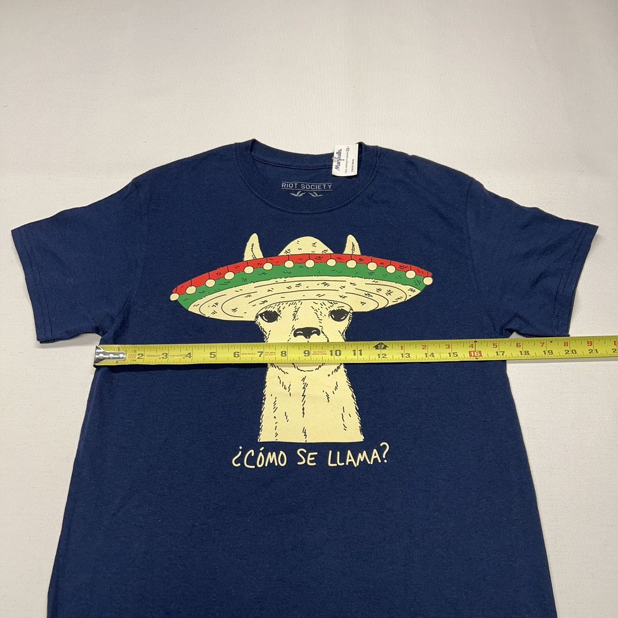 Riot Society Riot Society Llama Tee Shirt Blue Animal Funny Party Skate Size US S / EU 44-46 / 1 - 8 Thumbnail
