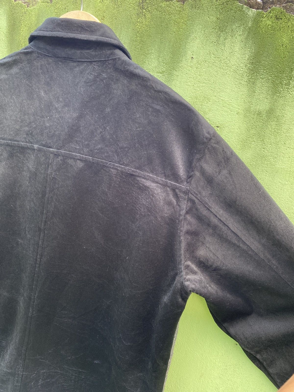 Japanese Brand Holiday in Tokyo Wool Blend Jacket Black/Grey Textured Panel Size US XL / EU 56 / 4 - 13 Thumbnail