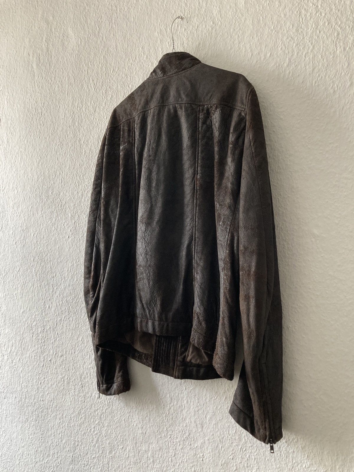 Rick Owens F/W 09 “CRUST” Bitter Blistered Lamb Mollino Leather Jacket Size US L / EU 52-54 / 3 - 14 Thumbnail