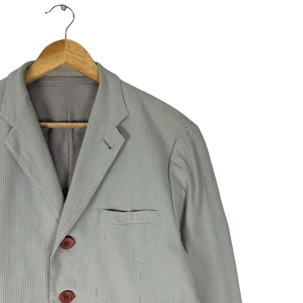 Jean Paul Gaultier ❄️JPG HOMME HICKORY BLAZER COAT Size US M / EU 48-50 / 2 - 4 Thumbnail