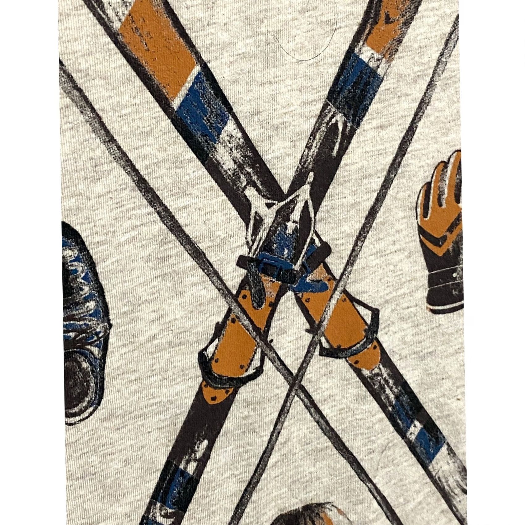 Banana Republic VINTAGE Banana Republic Skiing Graphic Oatmeal Shirt Men M Snow Ski Preppy Winter Resort Shirt Mens M Cream Graphic Print 90s Skiing Size US M / EU 48-50 / 2 - 2 Thumbnail