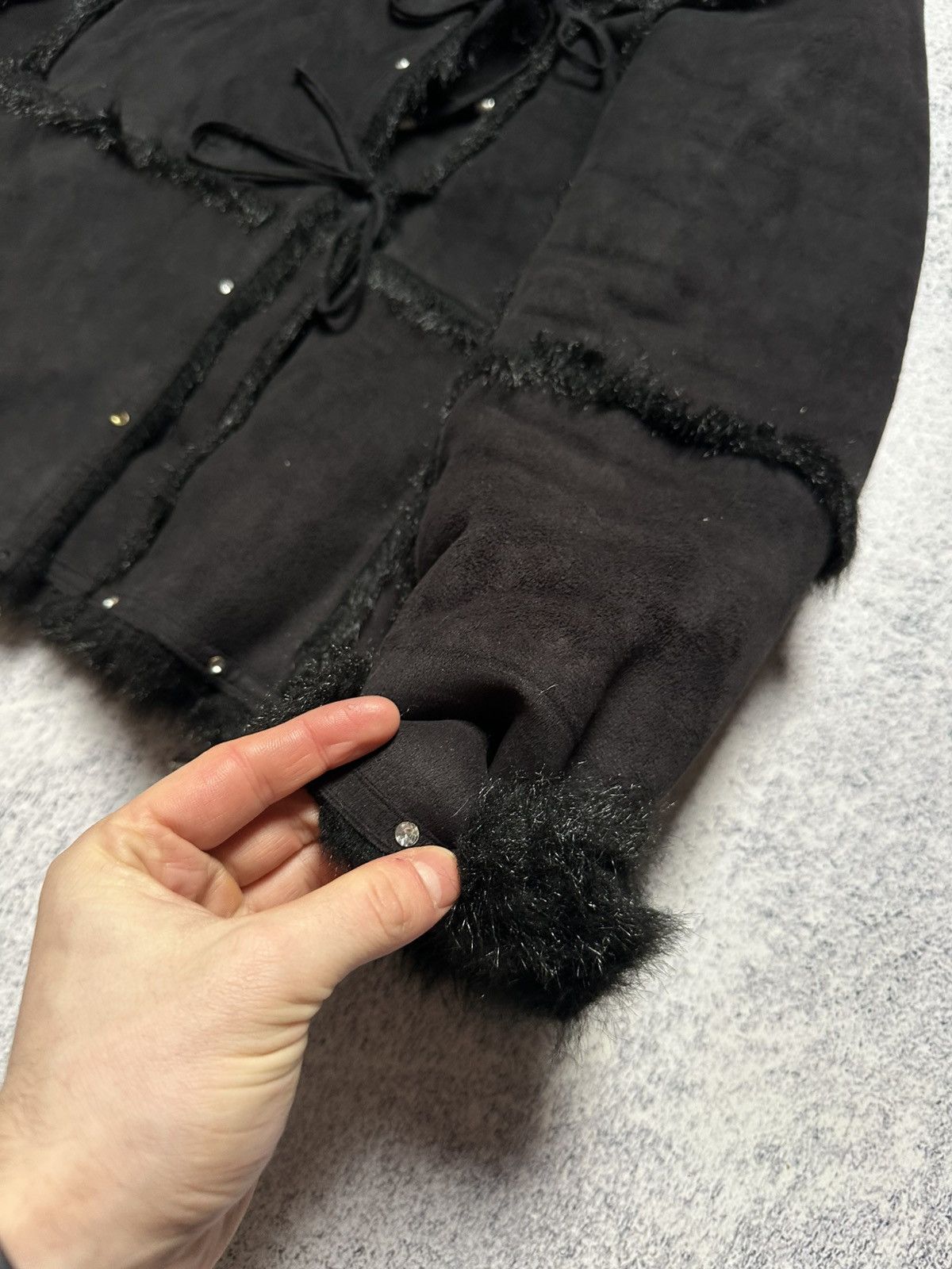 If Six Was Nine Vintage 90s Balmain Faux Fur Coat Women Y2K Awant Garde Size S / US 4 / IT 40 - 13 Thumbnail