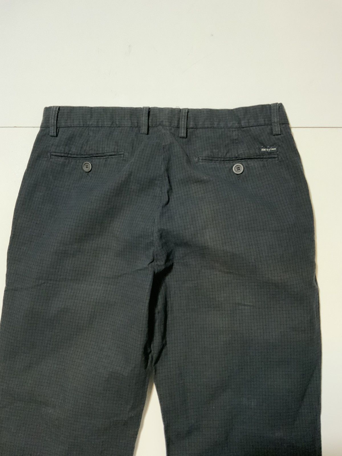 Mason's $350 Em’s Of Mason’s Italy Grid Plaid Chino Straight Pants Size US 36 / EU 52 - 7 Thumbnail
