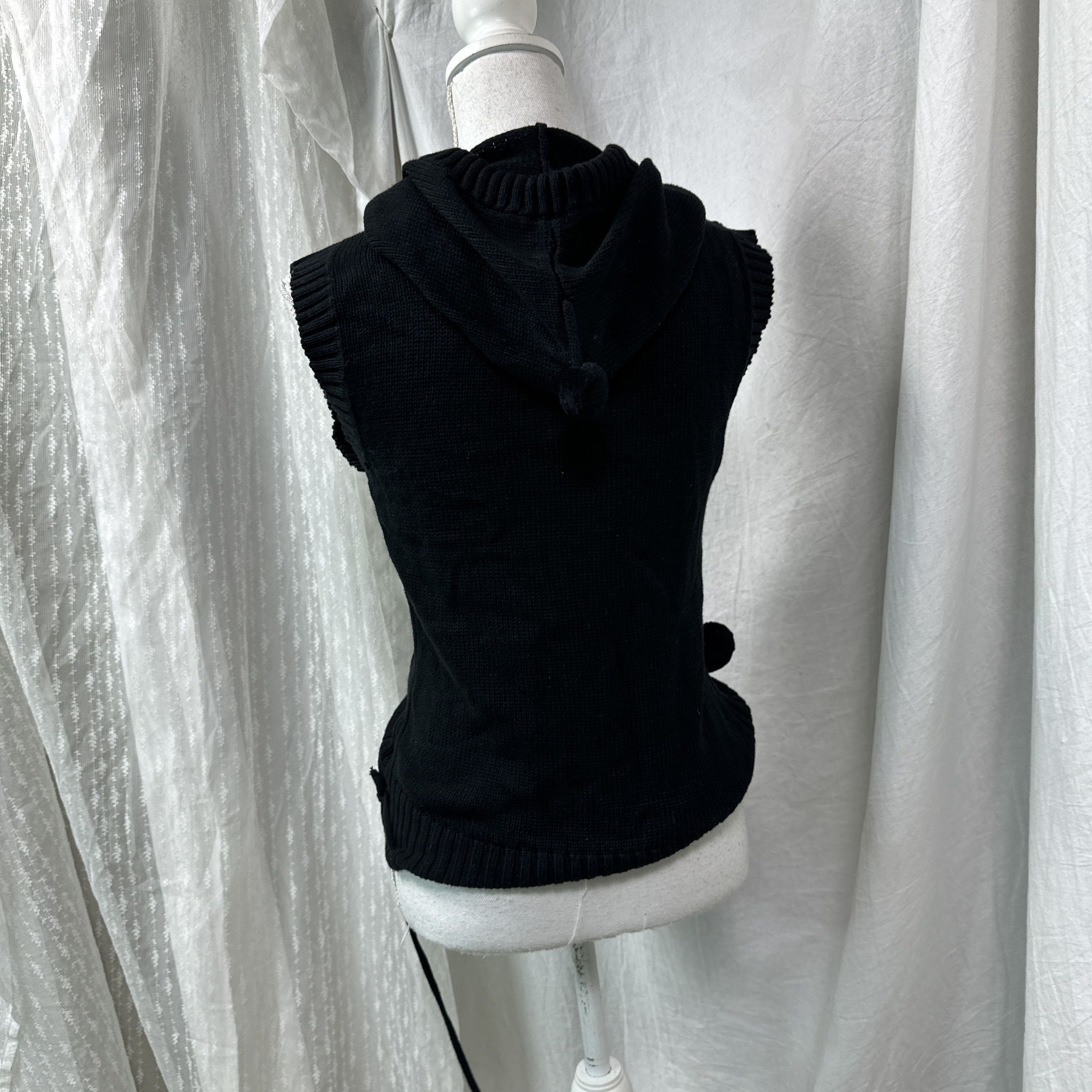 Vintage Vintage Avant Garde Grunge Pom Pom Hooded Sweater Y2K Size S / US 4 / IT 40 - 8 Thumbnail