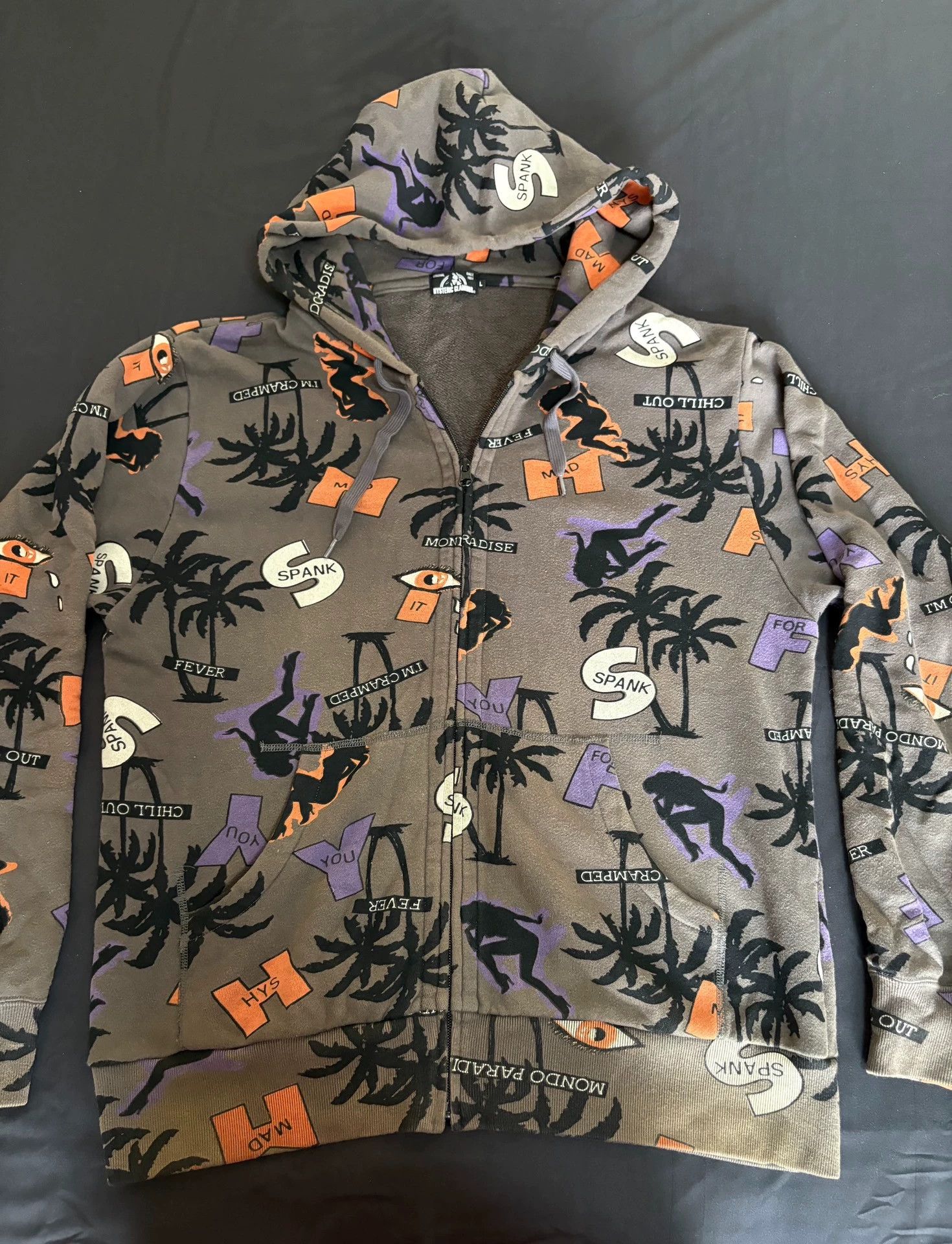 Hysteric Glamour Hysteric Glamour Vintage Printed Hoodie Rare Plus Size Size L / US 10 / IT 46 - 4 Thumbnail