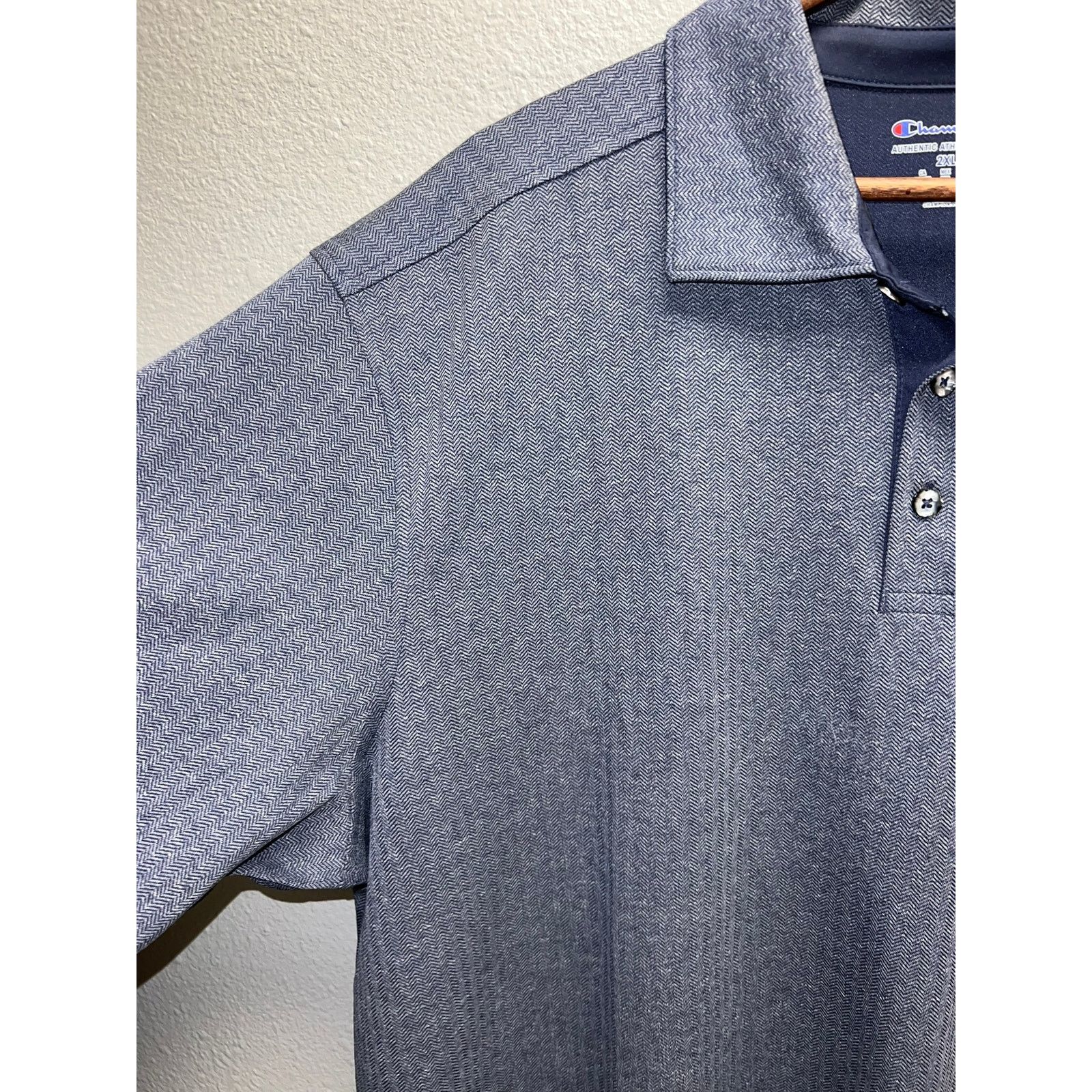 Champion Michigan Wolverines Polo Shirt Champion College Blue 2XL XXL Size US XXL / EU 58 / 5 - 4 Thumbnail