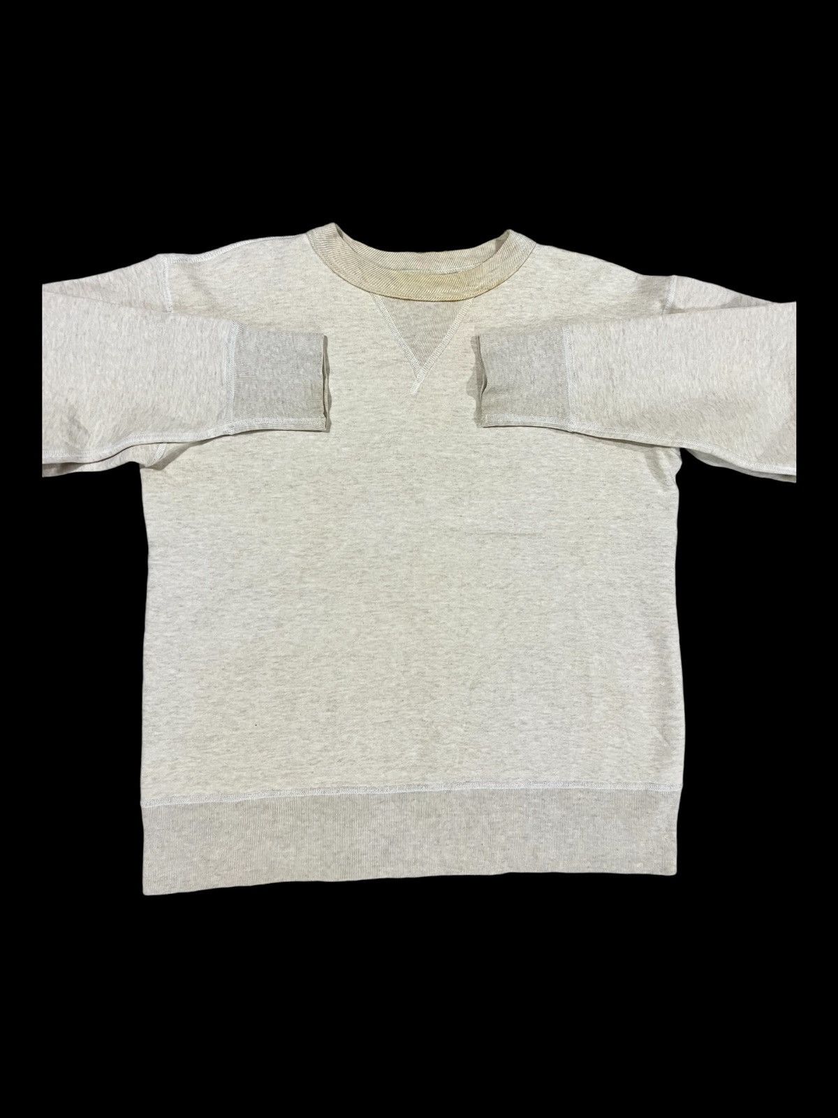 The Real McCoy's 1940s Double V Two Tones Loopwheel Thick Cotton Boxy Sweater Size US S / EU 44-46 / 1 - 3 Thumbnail