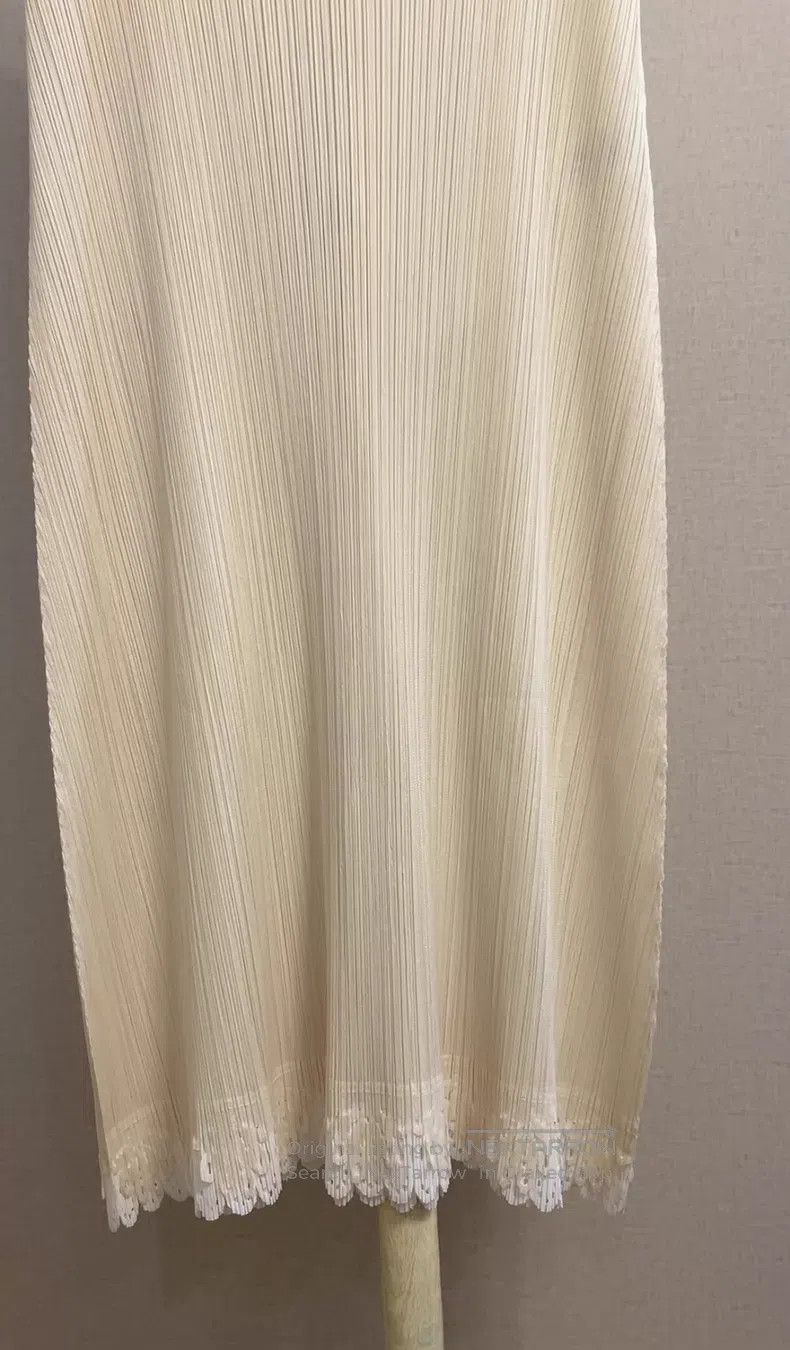 Issey Miyake Issey Miyake Off-white Dress Size L / US 10 / IT 46 - 3 Thumbnail