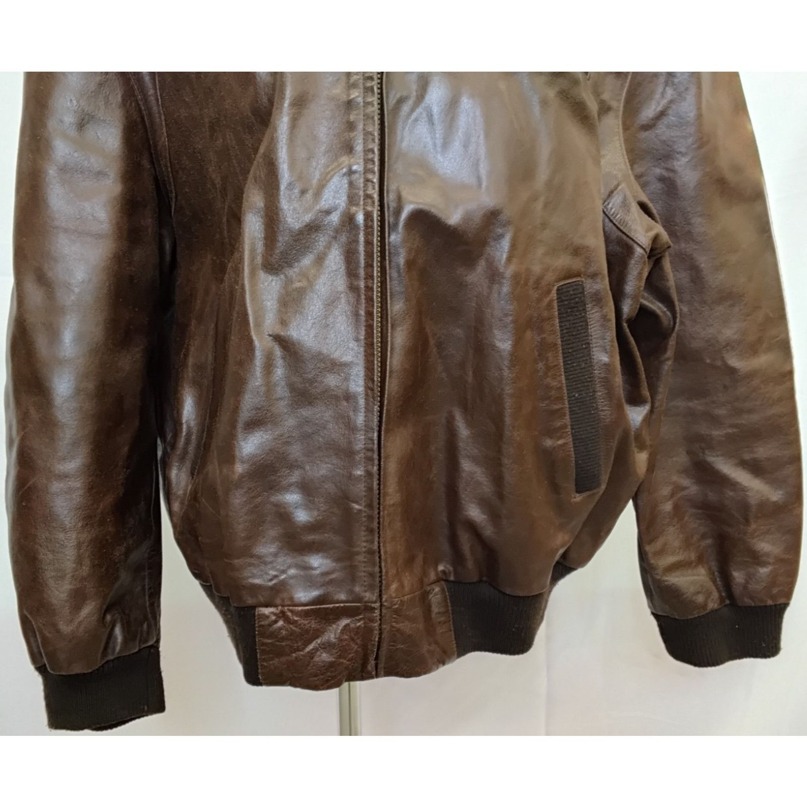 Members Only Members Only Leather Jacket Men's 2XL Brown Flight Size US XXL / EU 58 / 5 - 6 Thumbnail