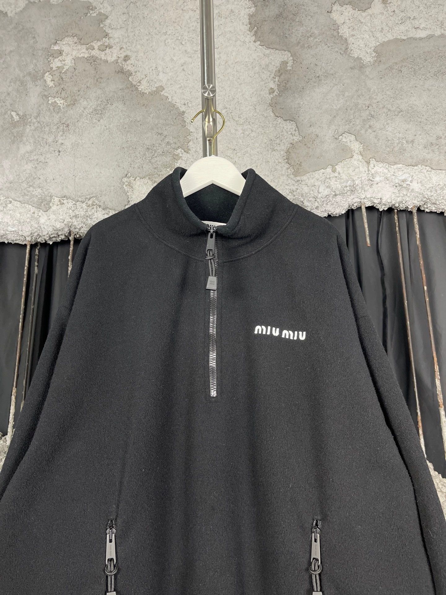 Miu Miu MIU MIU Fleece Half-Zip Jacket XS New Size US XS / EU 42 / 0 - 3 Thumbnail