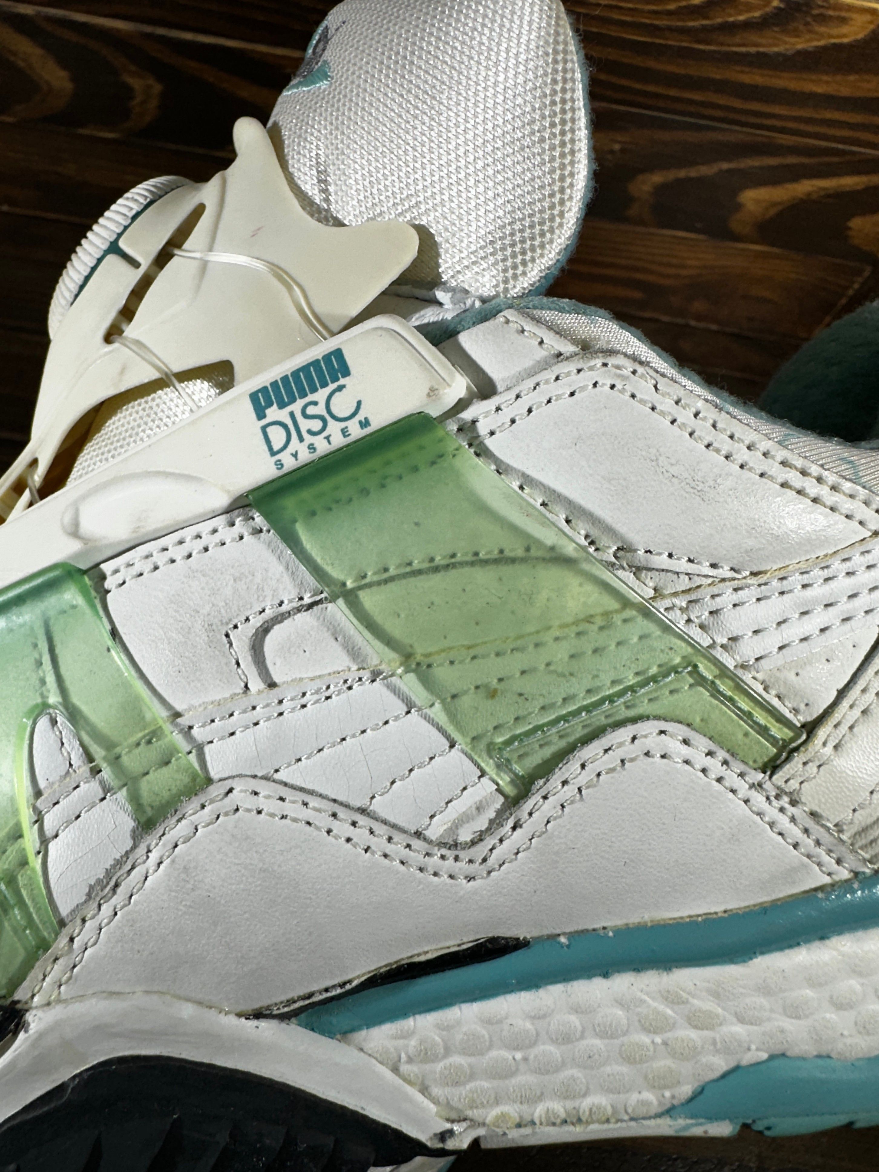 Puma × Vintage Vintage Puma Disc System 1993 Women's White Leather Sneakers Size US 8.5 / IT 38.5 - 15 Thumbnail