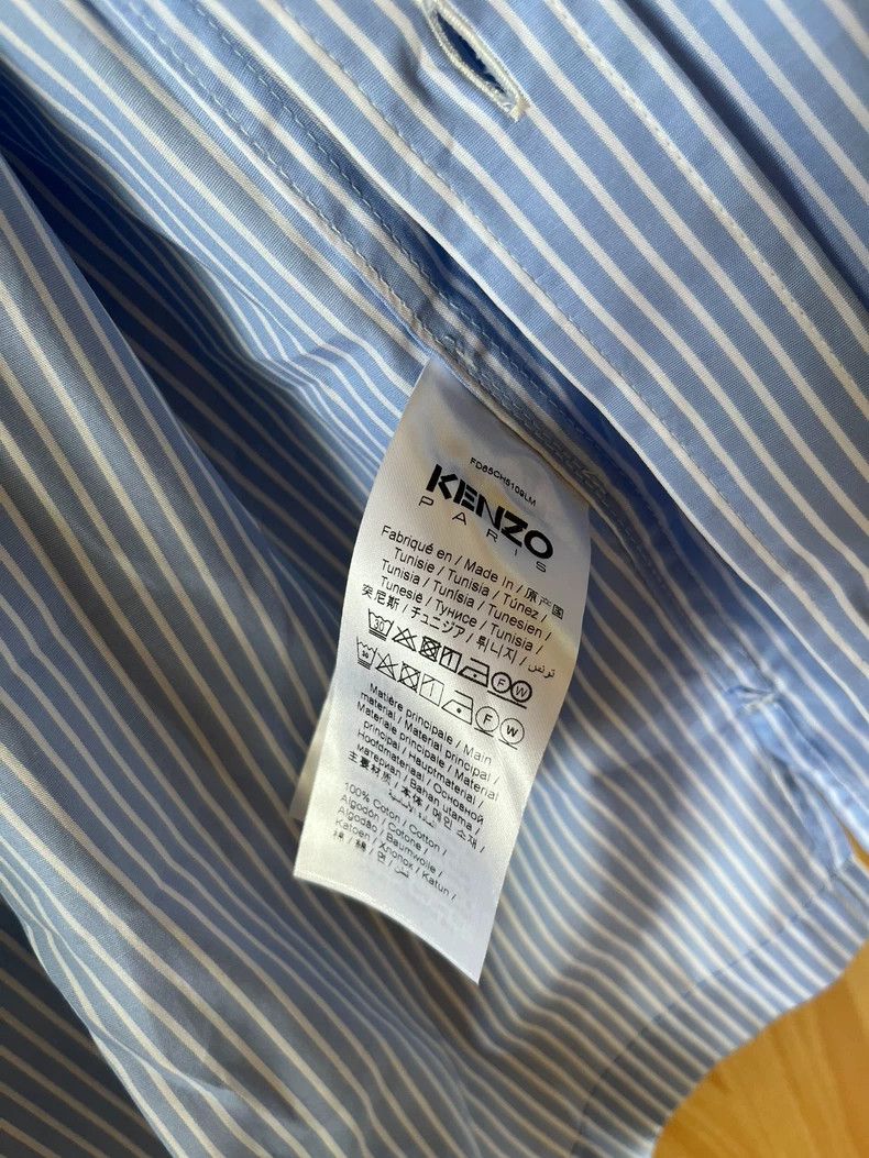 Kenzo KENZO Letter Logo striped long sleeve shirt Size US L / EU 52-54 / 3 - 5 Thumbnail