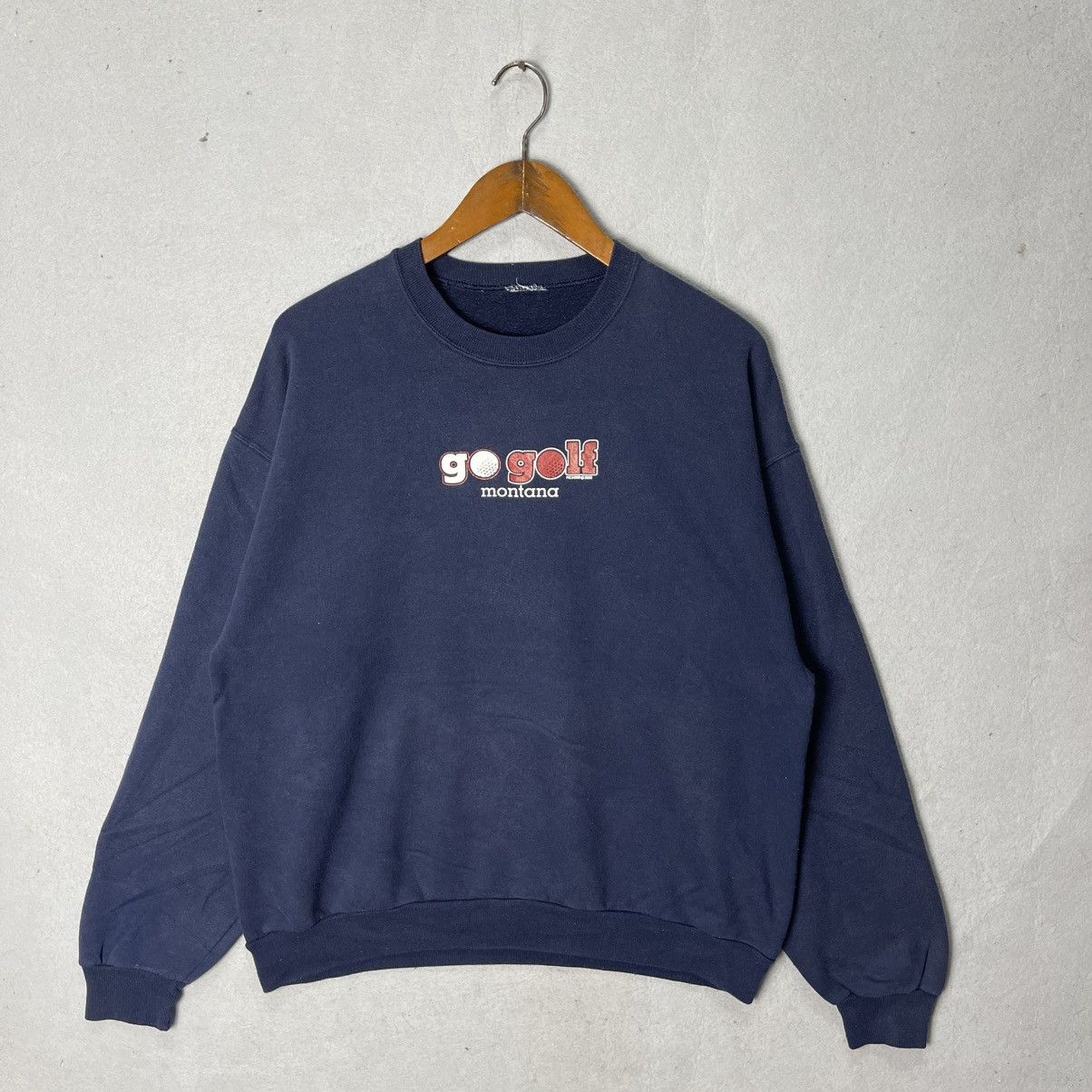 Vintage Vintage Go Golf Montana Crewneck Sweatshirt Size US L / EU 52-54 / 3 - 1 Thumbnail