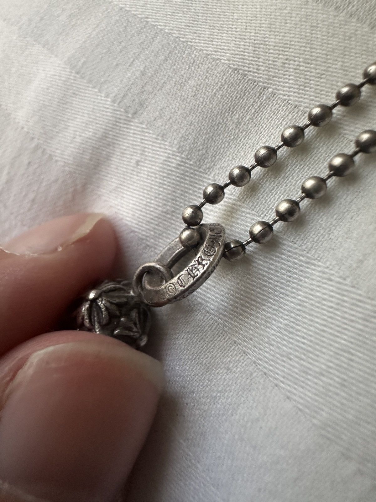 M*6様 CHROME HEARTS Pyramid Plus Ball Cha Chrome Hearts Pyramid plus ball necklace | Grailed