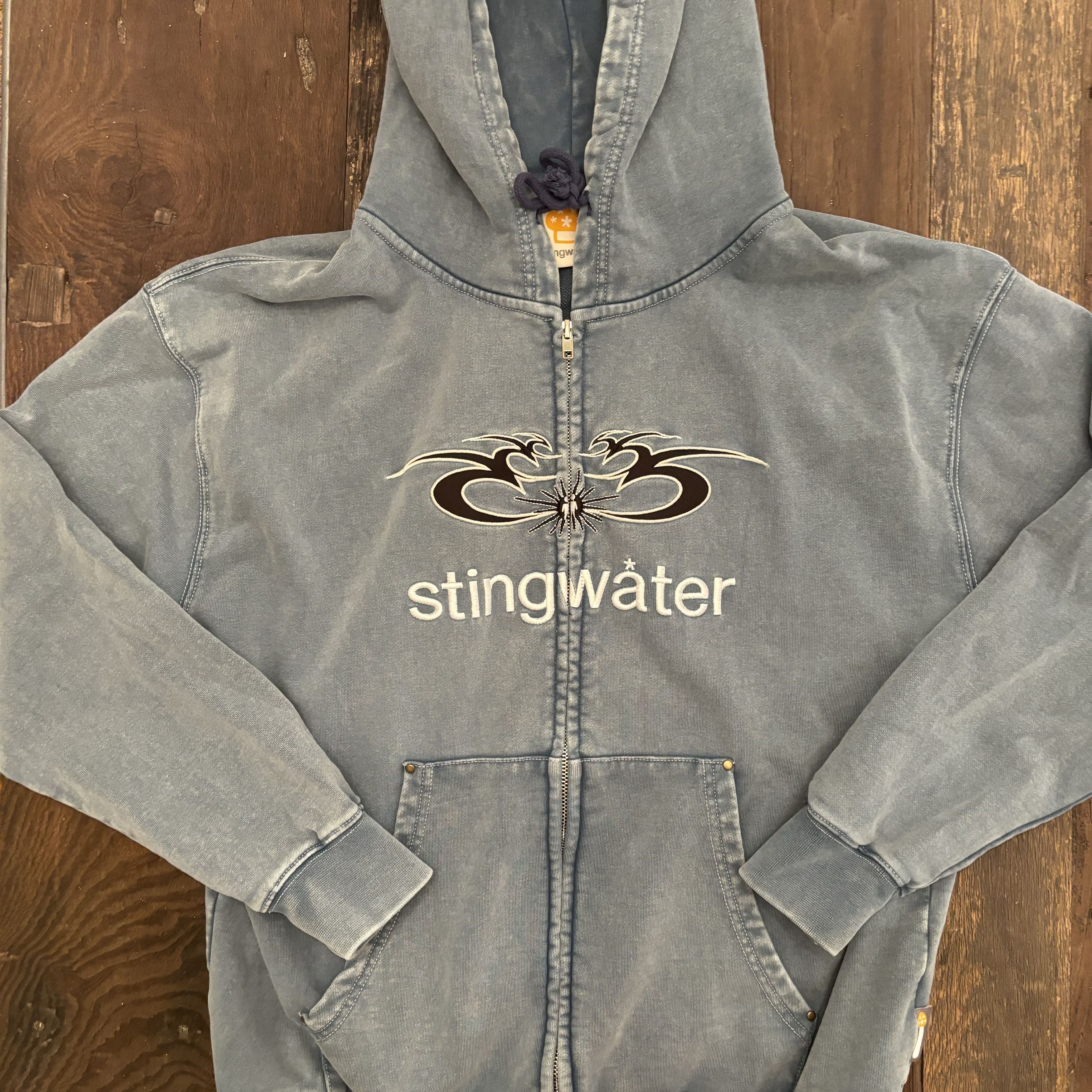 image of Stingwater Big Moses Full Zip in Vintage Blue, Men's (Size Large)