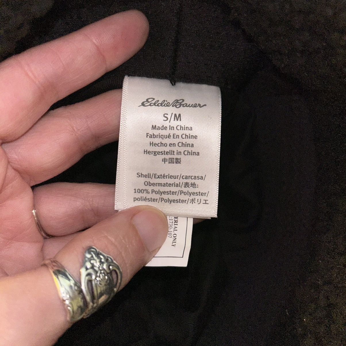 Eddie Bauer Gray trapper hat down filled fleece around ears/neck S/M Size ONE SIZE - 7 Thumbnail
