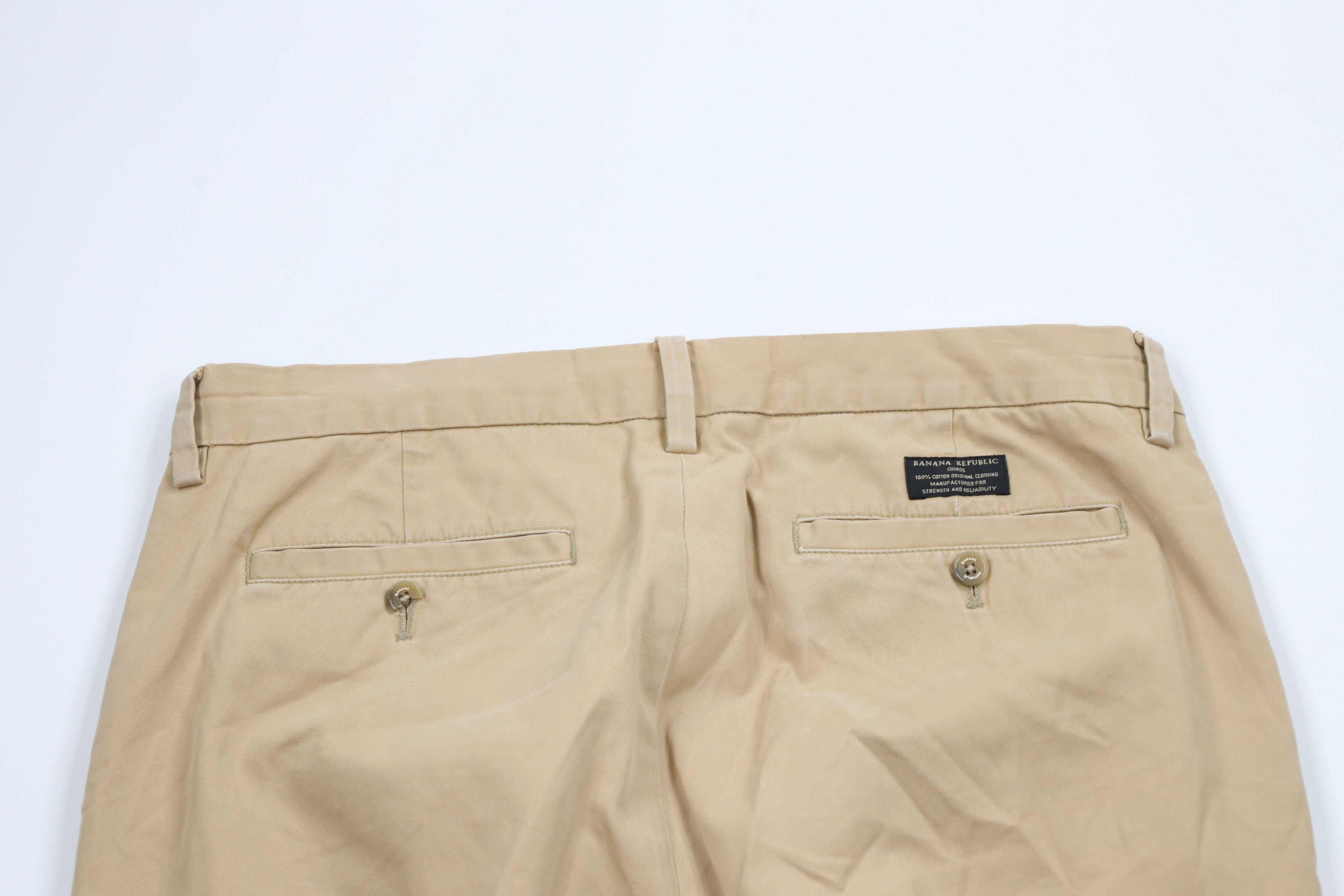 Banana Republic × Vintage Vintage Banana Republic Straight Fit Chino Pants Beige Size US 34 / EU 50 - 9 Thumbnail