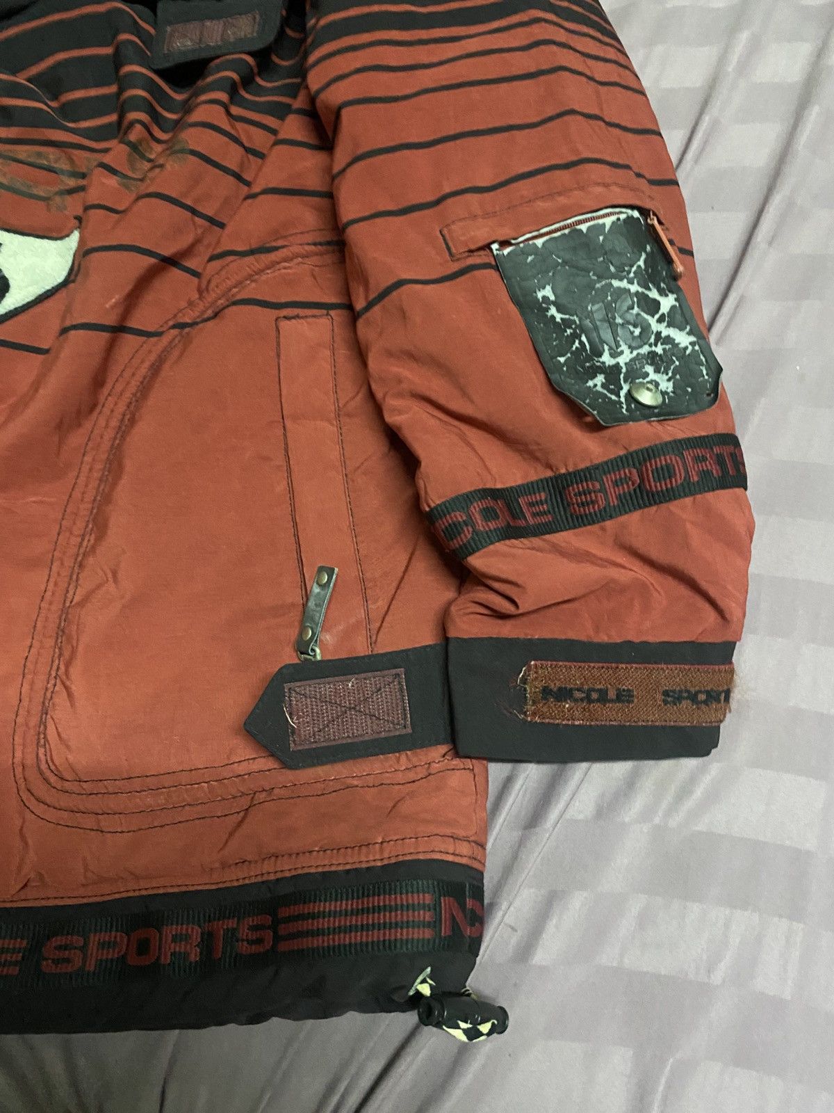 Nicole Club VINTAGE 90s Nicole Sports Ski Team Pullover Anorak Jacket Size US L / EU 52-54 / 3 - 4 Thumbnail