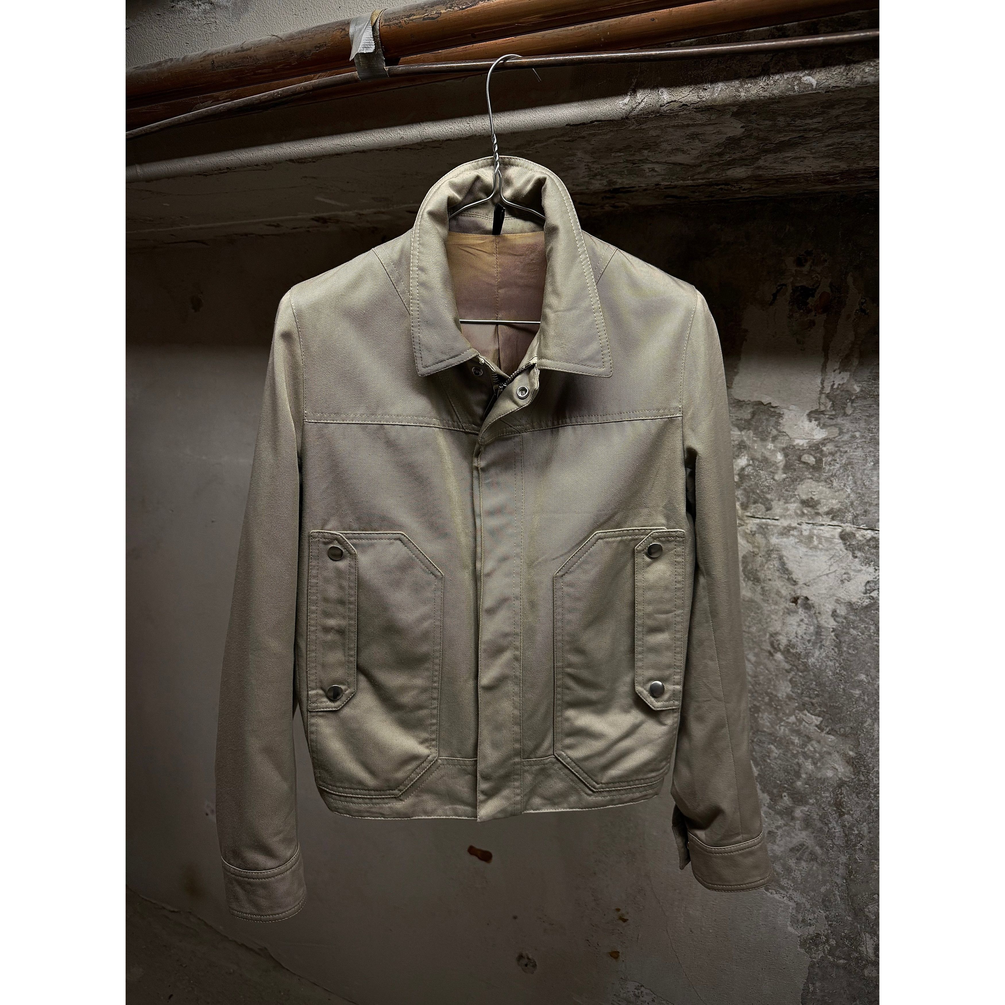 Dior DIOR HOMME Kris Van Assche 08 Beige Cropped Utility Jacket 