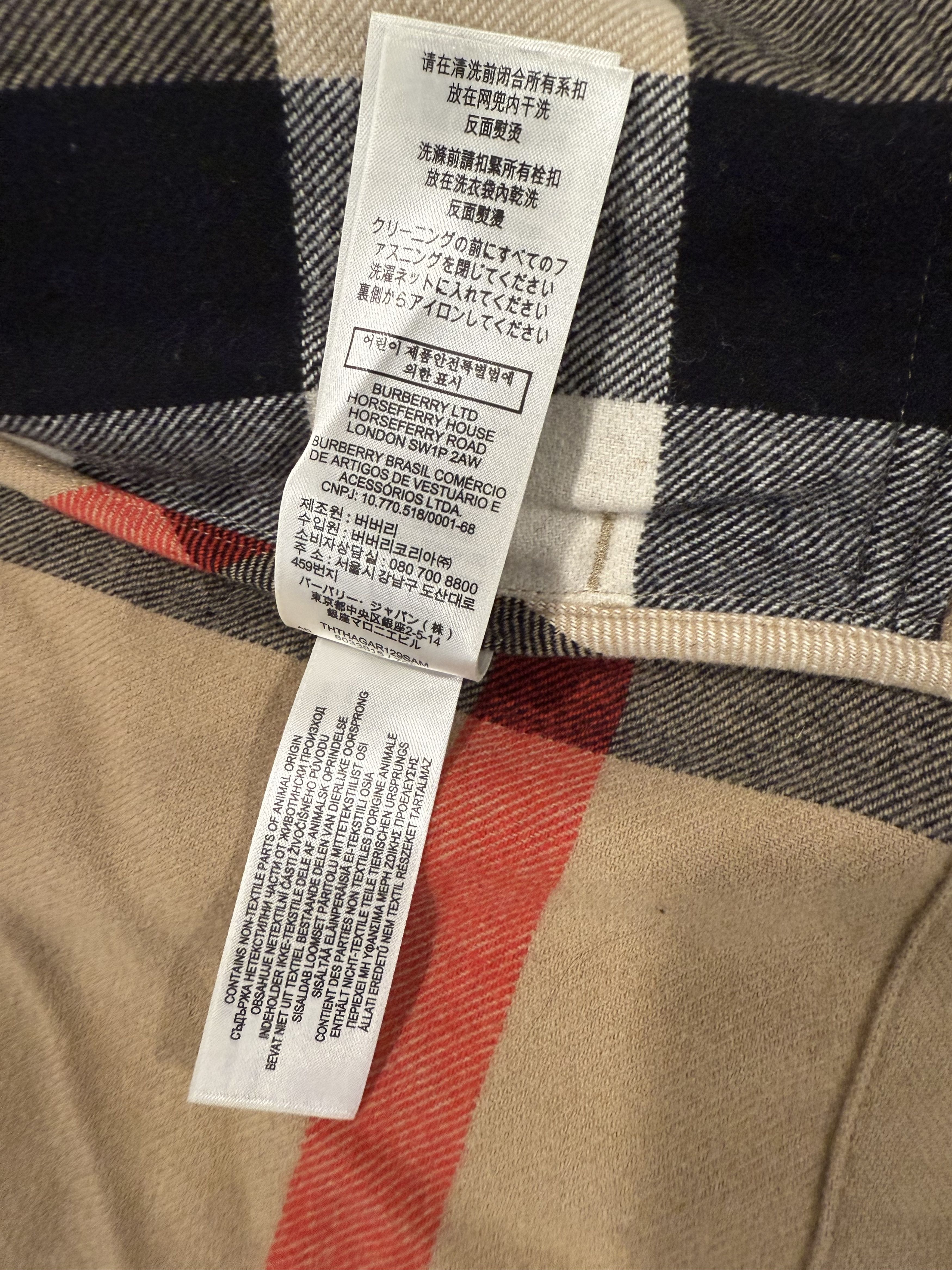 Burberry Panel Check Wool Cotton Shirt Size US S / EU 44-46 / 1 - 6 Thumbnail