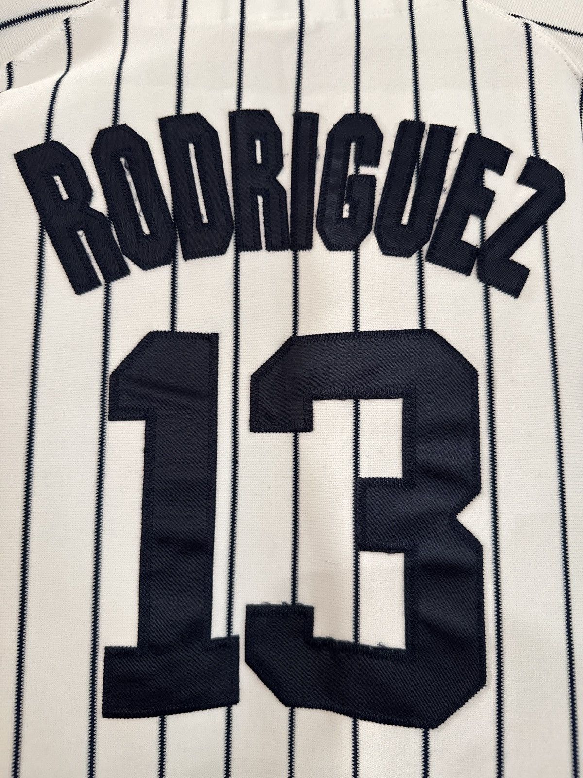 Majestic A-rod pinstripe Yankees jersey Size US L / EU 52-54 / 3 - 5 Thumbnail