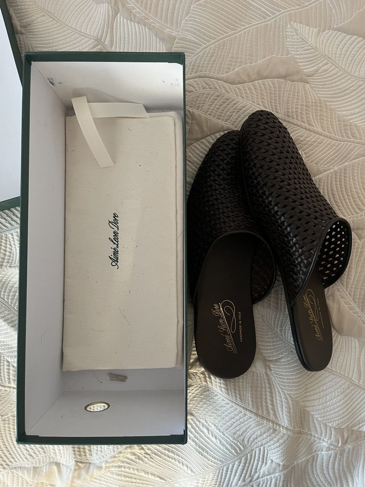 Aime Leon Dore ALD Raffia mules tobacco Size US 11 / EU 44 - 3 Thumbnail
