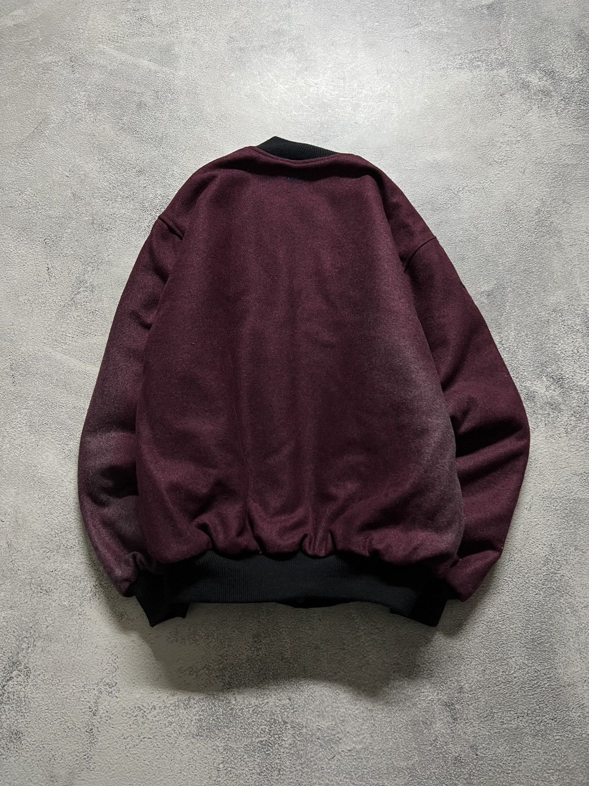 Vintage Y2k Thrashed Porsche Cup Firelli Wool Bomber Jacket 90’s Size US M / EU 48-50 / 2 - 10 Thumbnail