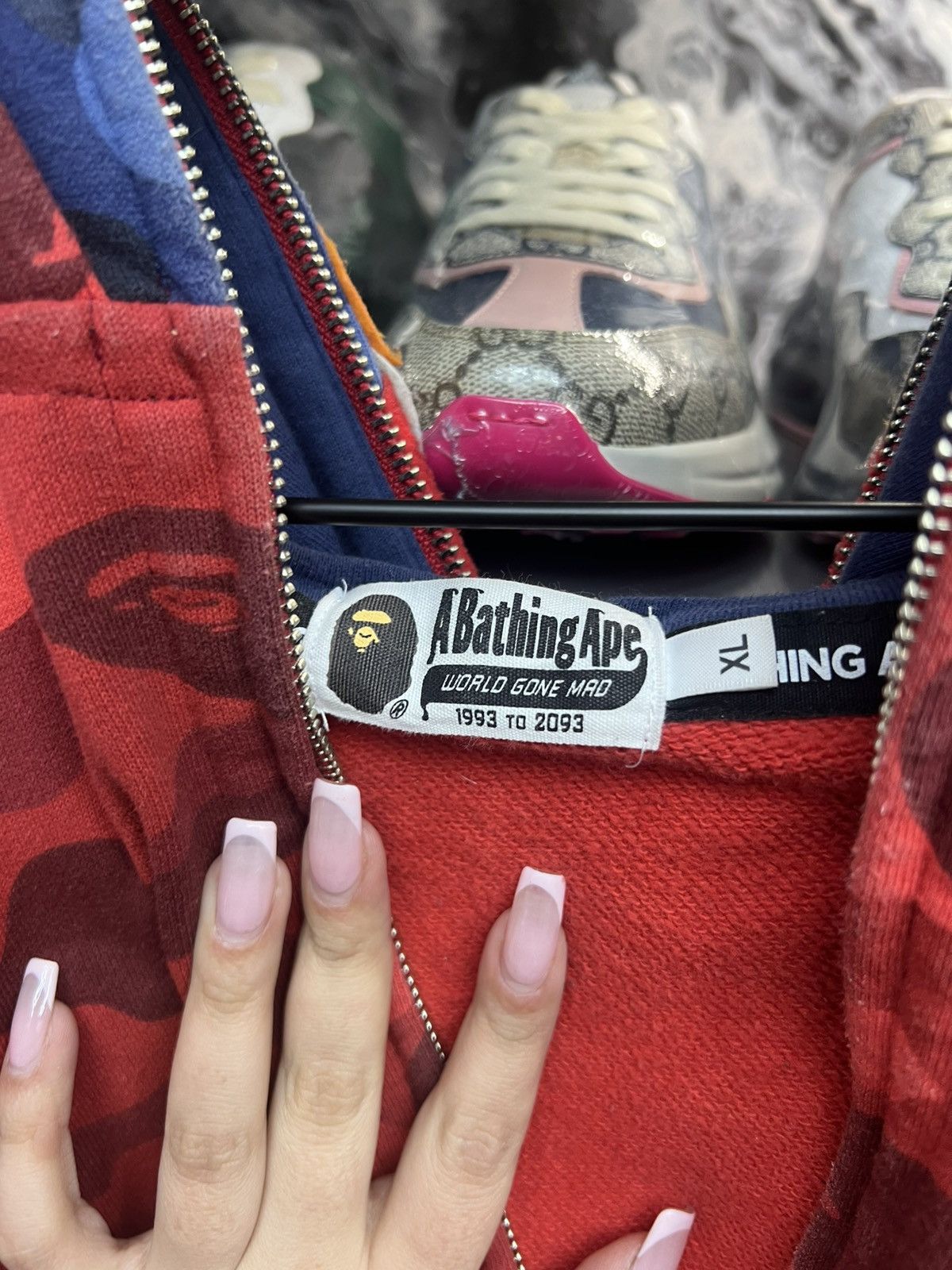Bape Bape Ape Multicolor Shark Zip Up Size US XL / EU 56 / 4 - 10 Thumbnail