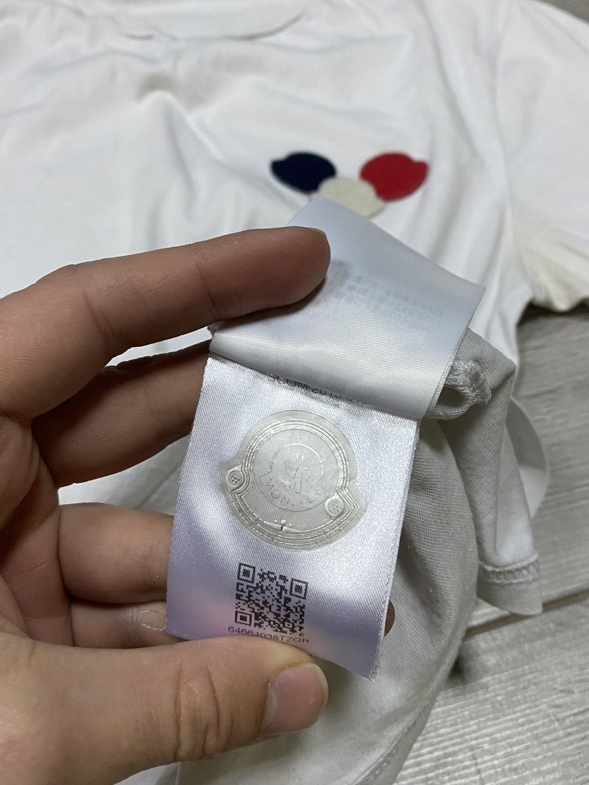 Moncler Moncler Maglia t-shirt 3 logo blue white red Size US S / EU 44-46 / 1 - 5 Thumbnail