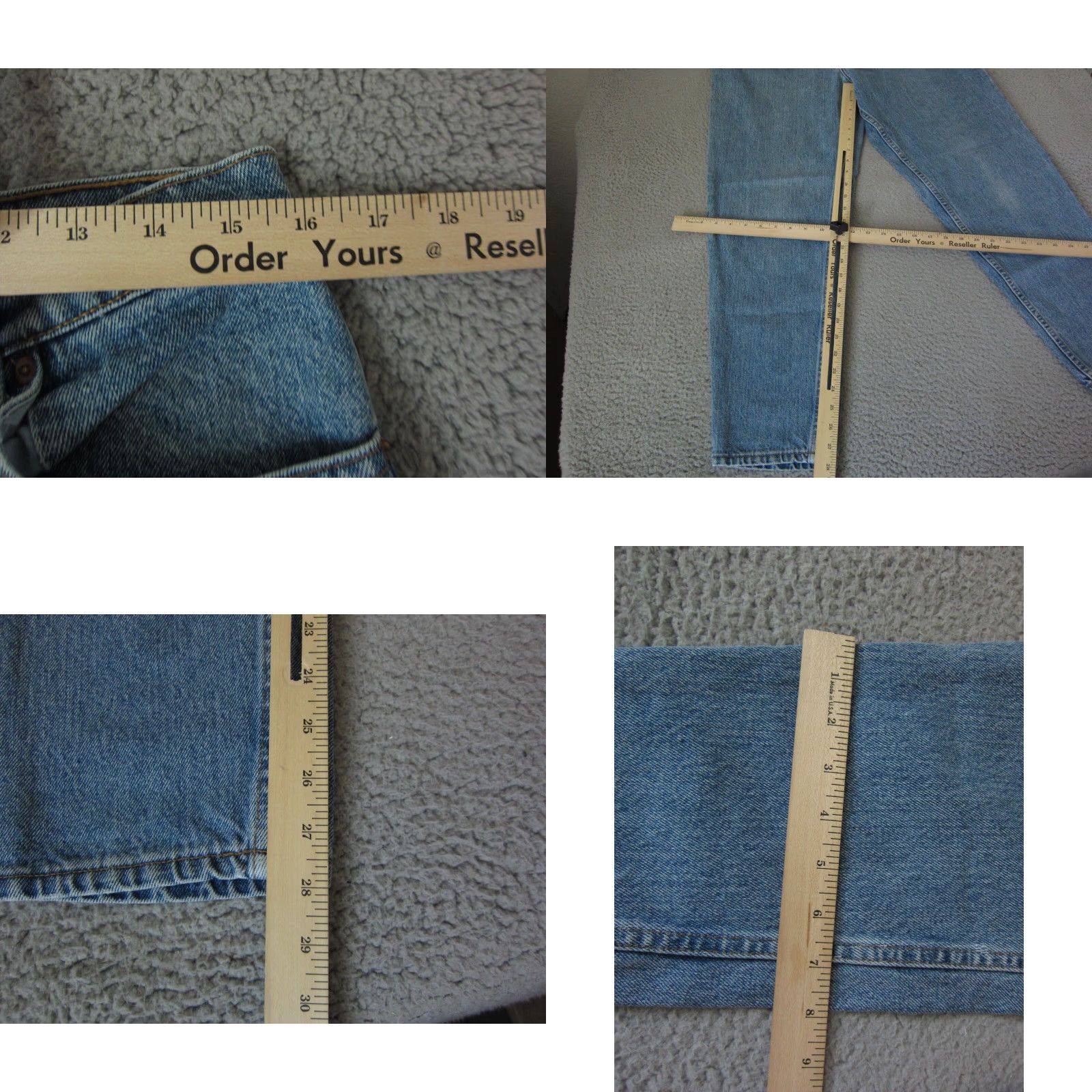 Levi's VINTAGE Levi's Jeans Womens 14 Blue 551 High Rise 32 x 28 90s Tapered Canada Size 36" / US 14 / IT 50 - 8 Thumbnail