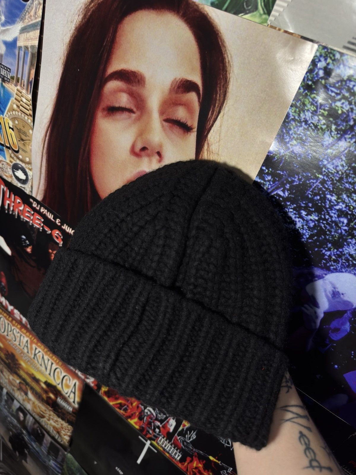 Moncler Moncler Cashmere Beanie Hat Size ONE SIZE - 3 Thumbnail