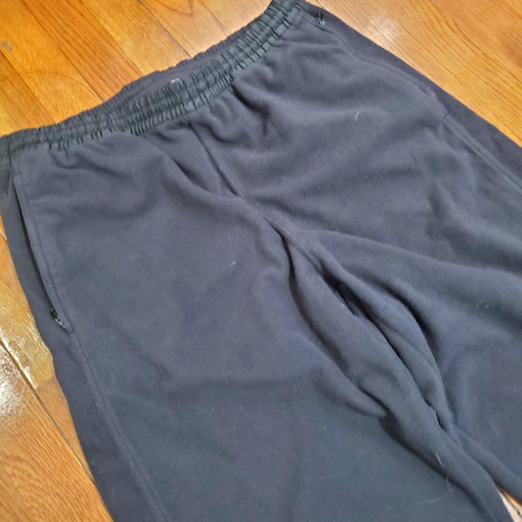 Nike VINTAGE Nike Pants Mens Large Fleece Joggers Athletic Zipper Pockets Polyester Size US 33 - 4 Thumbnail