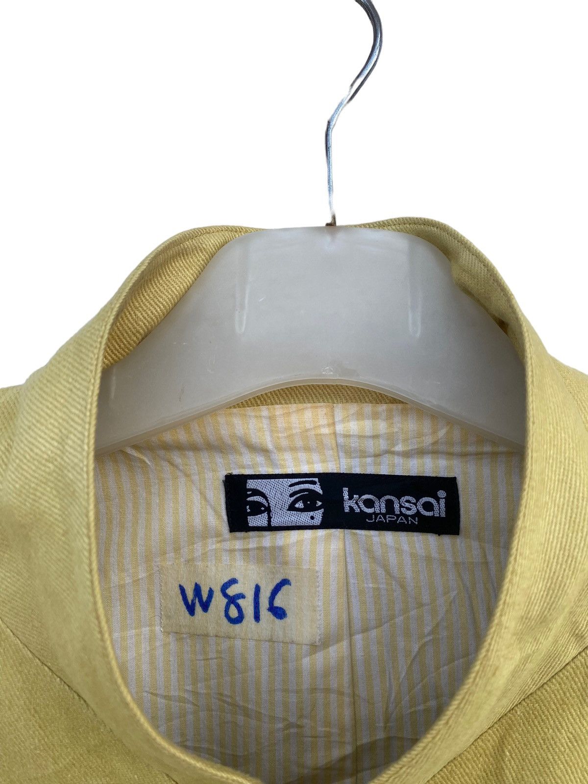 Kansai Yamamoto Vintage Kansai Eye By Kansai Yamamoto Linen Jacket Size US L / EU 52-54 / 3 - 5 Thumbnail