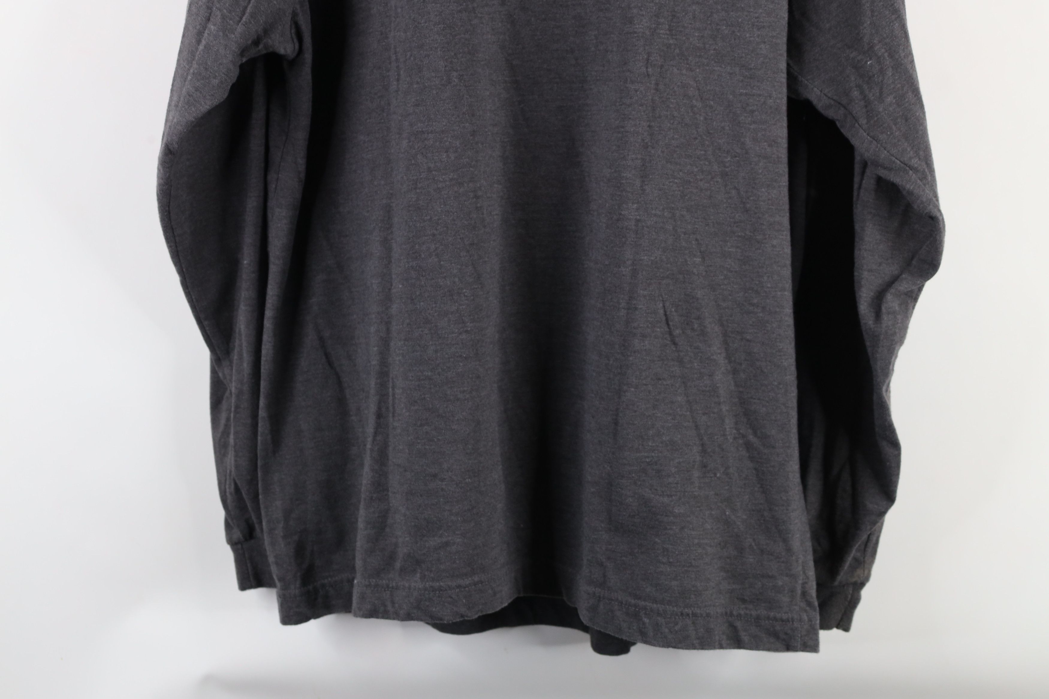 Vintage Vintage 90s Streetwear Blank Long Sleeve Henley T-Shirt Gray Size US L / EU 52-54 / 3 - 8 Thumbnail