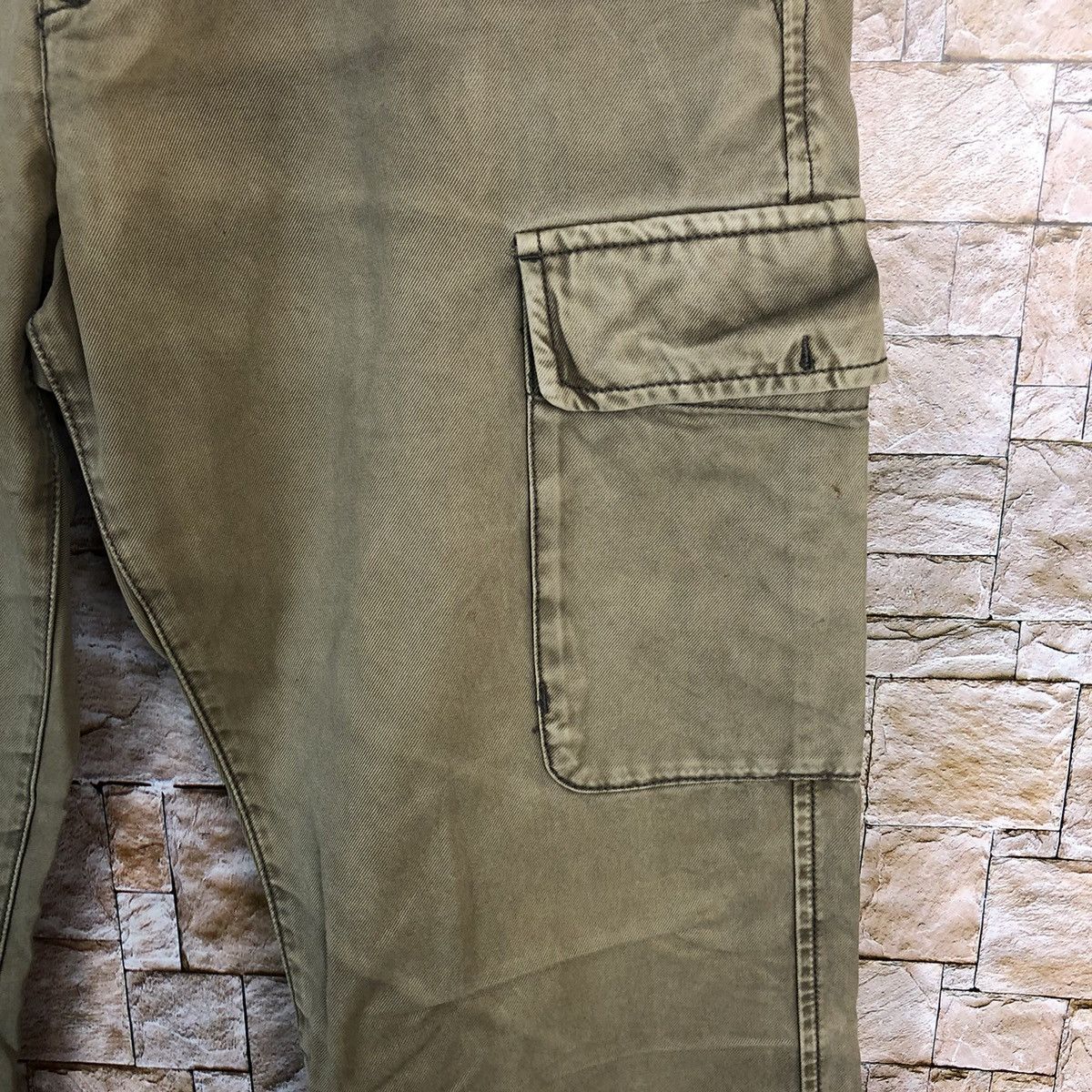 Japanese Brand Back Number Brown Cargo Multipocket Pants #A439 Size US 30 / EU 46 - 11 Thumbnail