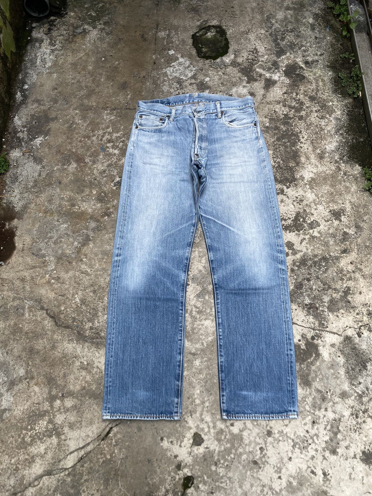 Evisu Evisu Faded Blue Straight Denim Pants Size US 36 / EU 52 - 2 Thumbnail