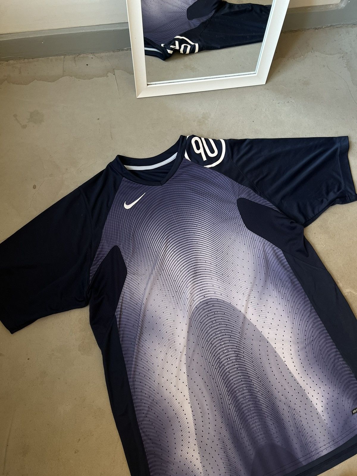 Nike × Vintage Vintage Nike Jersey oversize t-shirt Nike 90s Size US XL / EU 56 / 4 - 3 Thumbnail