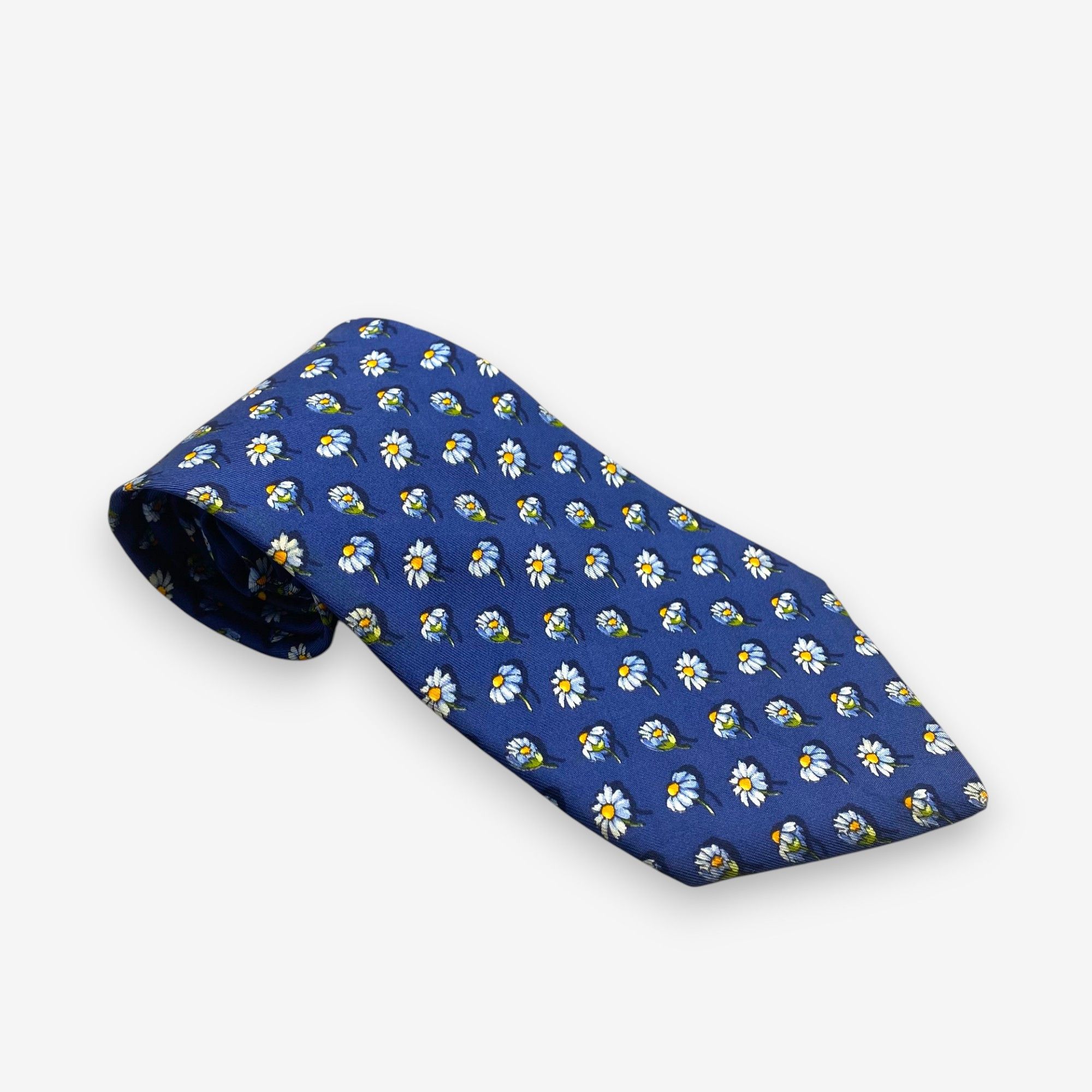 Salvatore Ferragamo Vintage Salvatore Ferragamo SILK Necktie Cravate Pure Silk Size ONE SIZE - 1 Thumbnail