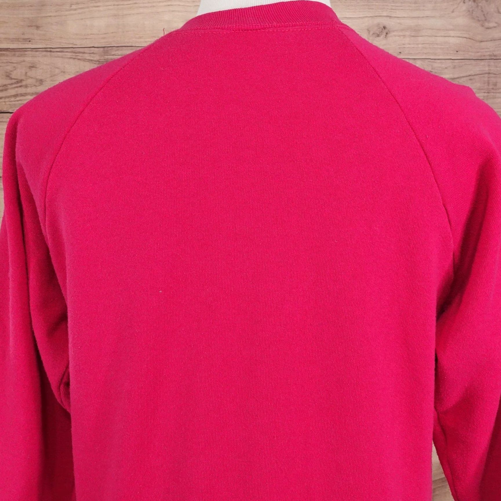 Fruit Of The Loom VINTAGE Fruit of the Loom Sweatshirt Unisex M Pink Crewneck Blank 80s Size US M / EU 48-50 / 2 - 5 Thumbnail