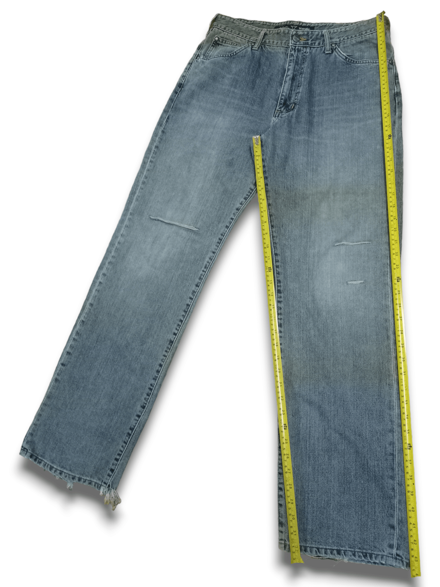 Wrangler Vintage Wrangler Blue Wash Distressed Baggy Jeans 32x32 Size US 32 / EU 48 - 10 Thumbnail