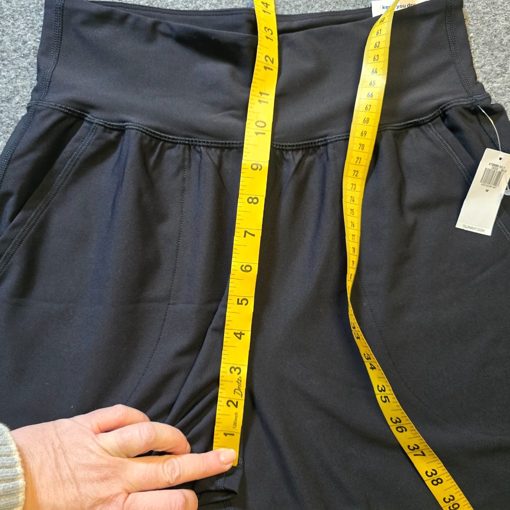 Old Navy Old Navy Pants Women Medium Black Powersoft Jogger Pull On Capsule Athletic Tapered Leg Pockets Size 32" / US 10 / IT 46 - 6 Thumbnail