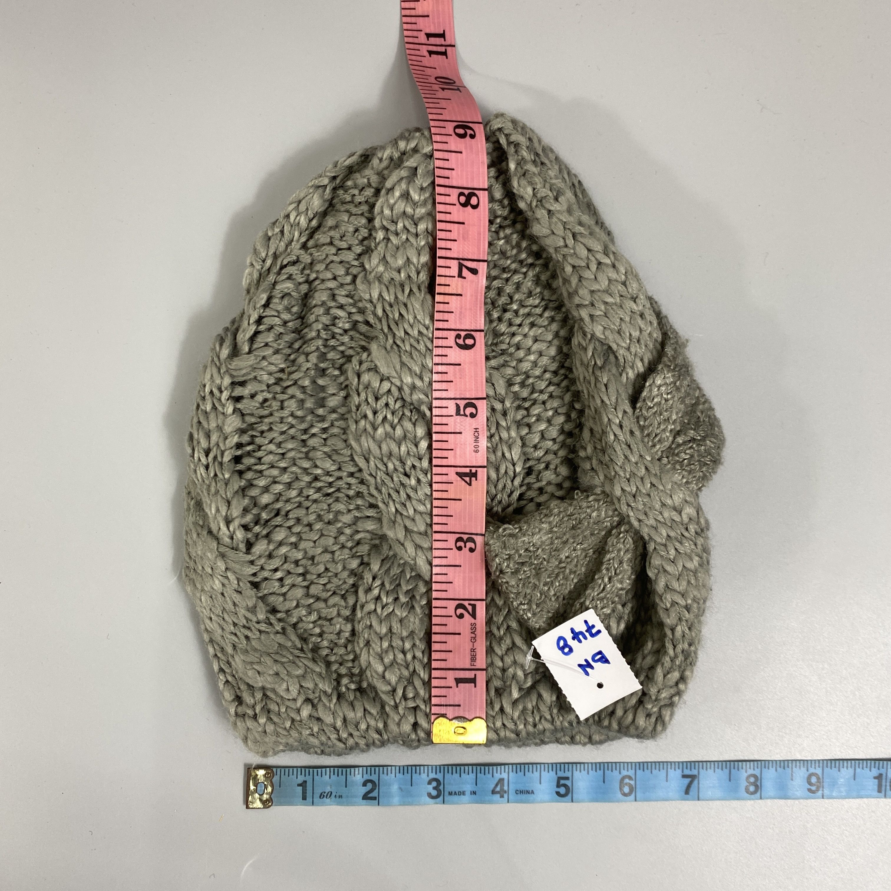 Japanese Brand Big Braid Knit Beanie -BN748 Size ONE SIZE - 5 Thumbnail